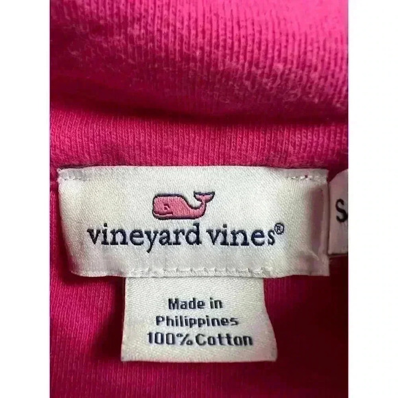 Vineyard Vines 1/4 Zip Pullover Embroidered Whale Sweater/Sweatshirt Small - Picture 4 of 11
